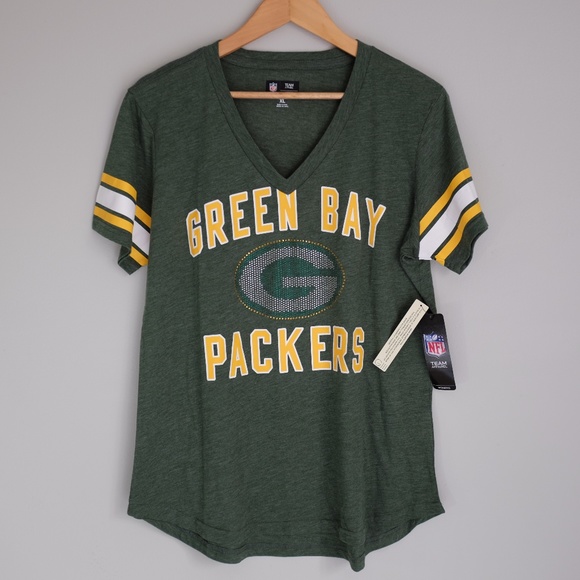 NFL Tops - NWT - Green Bay Packers Rhinestone T-Shirt - XL